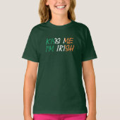 Kus Mij Ik ben Iers gcnt T-shirt (Voorkant)