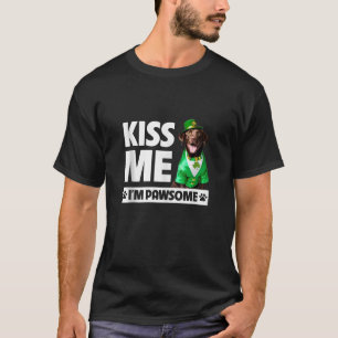 Kus Mij Ik ben Pauwsome Chocolate Lab Retriever St T-shirt