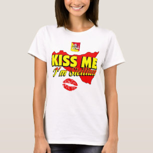 Kus Mij Ik ben Siciliaans T-shirt