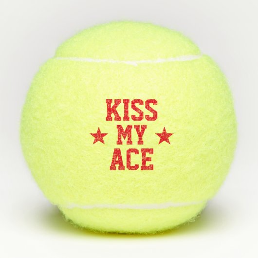 Kus Mijn Aas Grappig Tennisballen (Voorkant)