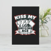 Kus Mijn Aas Poker Speler Casino Kaarten Gokker Ca (Staand voorkant)