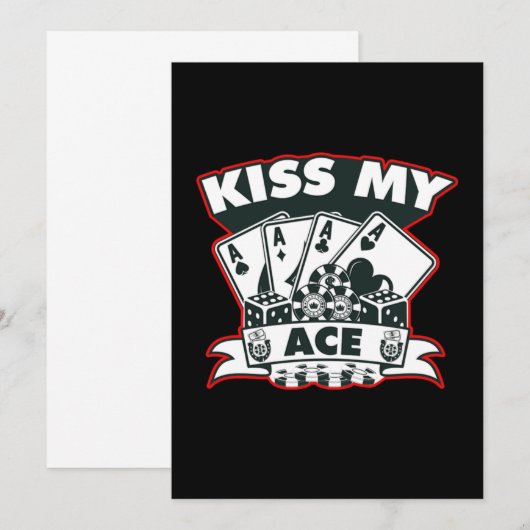 Kus Mijn Aas Poker Speler Casino Kaarten Gokker Ca (Voorkant / Achterkant)