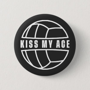 Kus mijn aas ronde button 5,7 cm