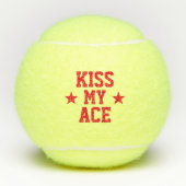 Kus mijn Ace Grappig Tennisballen (Voorkant)
