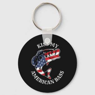 Kus Mijn Amerikaanse B - Grappige Vissen Redneck P Sleutelhanger
