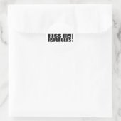 Kus mijn Aspergers! (Autisme-bewustmakingsmaand) Ronde Sticker (Tas)