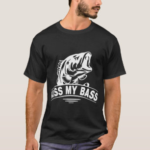Kus Mijn Baars Liefde Vissen Geboren om te vissen T-shirt