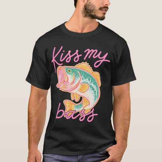 Kus Mijn Baars Vis T-shirt (Voorkant)