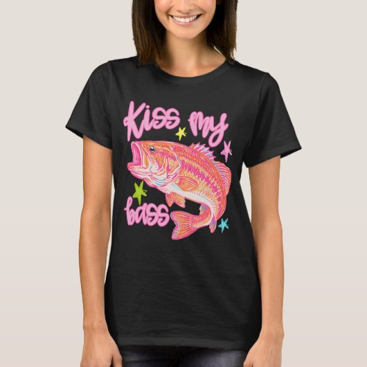 Kus Mijn Baars Vis T-shirt (Voorkant)