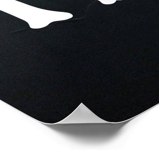 Kus mijn bas Ik ga Gevist Poster (Hoek)