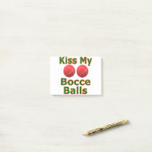 Kus Mijn Bocceballen Post-it® Notes (Op bureau)