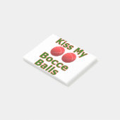 Kus Mijn Bocceballen Post-it® Notes (Schuin)