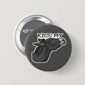 Kus mijn... Burro Ronde Button 5,7 Cm (Voorkant /achterkant)