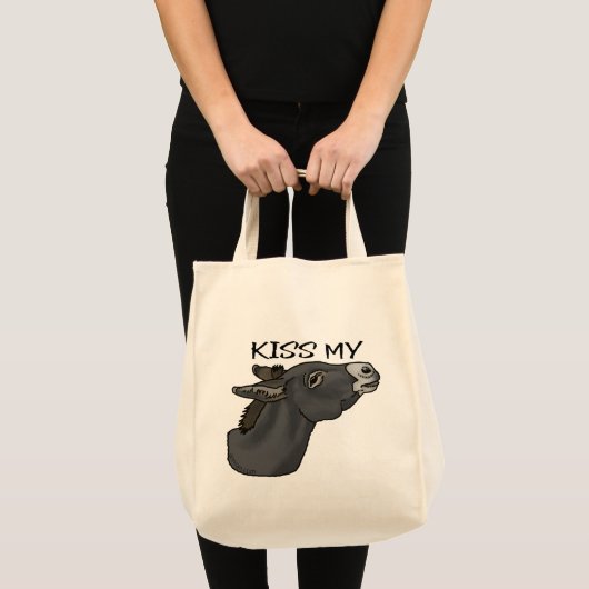 Kus mijn. . . Burro Tote Bag (Voorkant (product))