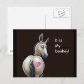 Kus mijn Donkey-postkaarten Briefkaart (Voorkant / Achterkant)