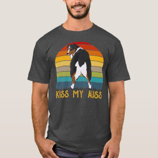 Kus Mijn Een Grappige Aie Moeder Australische Herd T-shirt
