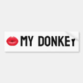 Kus mijn ezel bumpersticker (Voorkant)