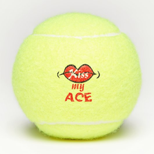 Kus mijn gezicht tennisballen (Voorkant)