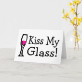 Kus Mijn Glas Kaart (Gele Bloem)