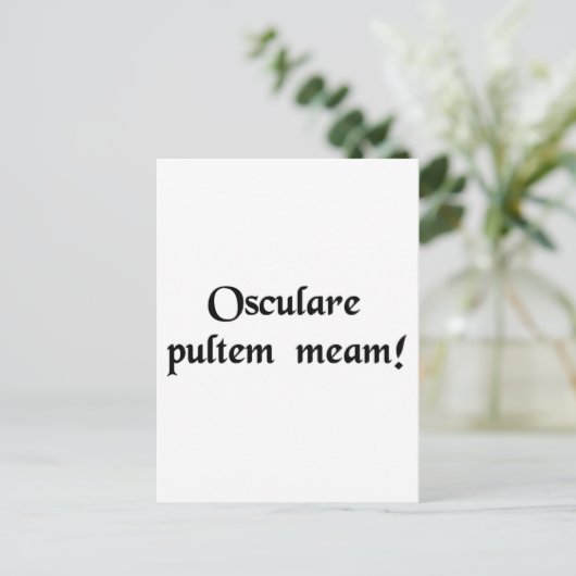 Kus mijn grits! briefkaart (Staand voorkant)