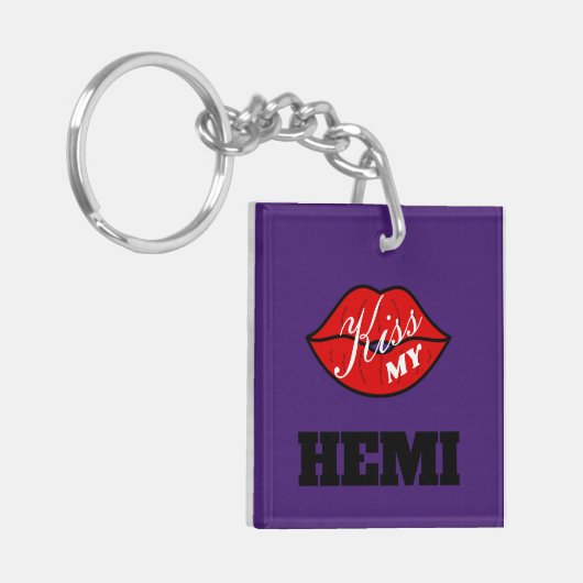 Kus Mijn Hemi Power Plum Crazy Challenger Sleutelhanger (Voorkant Links)