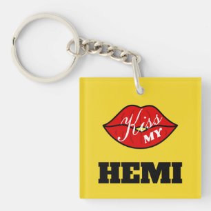 Kus mijn Hemi Power Yellow Jacket Challenger Sleutelhanger