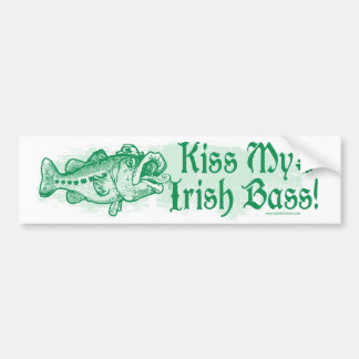 Kus Mijn Ierse Bass Bumpersticker