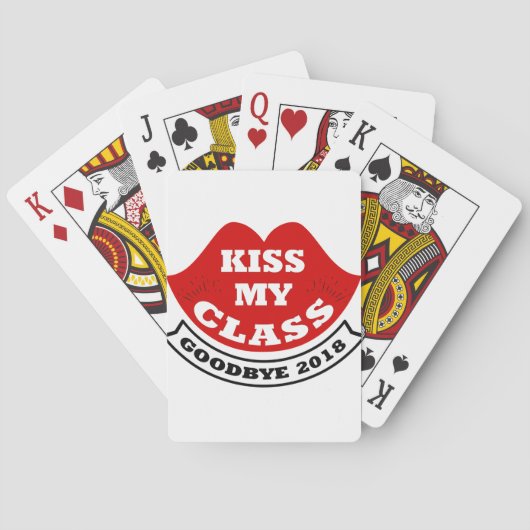 kus mijn klas 2018 pokerkaarten (Achterkant)