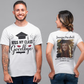 Kus mijn klas vaarwel leuk gepersonaliseerd Afstud T-shirt