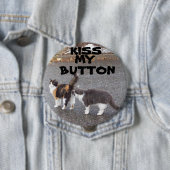 Kus mijn knop Kissing Cats Ronde Button 4,0 Cm (In situ)