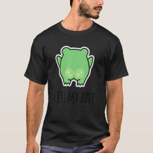 Kus Mijn Kont Groene Kikker T-shirt