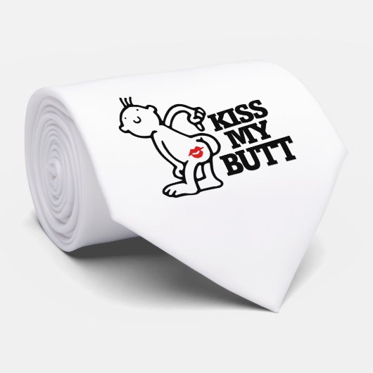 Kus mijn kont stropdas (Opgerold)