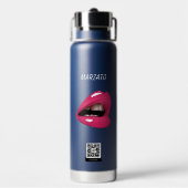 Kus mijn lippen schat - LGBTQ Waterfles (Achterkant)