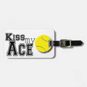 Kus mijn luie Bagagelabel - Monogram! (Voorkant horizontaal)