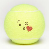 Kus mijn lul! Kawaii Cute Emoticon Emoji Tennisballen (Voorkant)