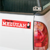 Kus mijn Mezuzah bumpersticker (Op Truck)