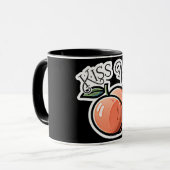 Kus mijn perzik Perziken Grappig fruit Mok (Voorkant links)