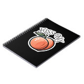Kus mijn perzik Perziken Grappig Fruit Notitieboek (Linkerzijde)