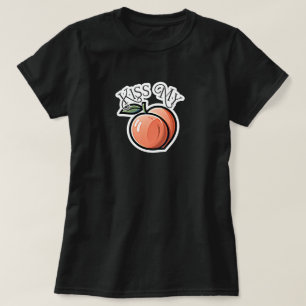 Kus mijn perzik Perziken Grappig Fruit T-shirt