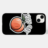 Kus mijn perziken Grappig fruit Case-Mate iPhone Case (Achterkant (horizontaal))