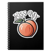 Kus mijn perziken Grappig fruit Notitieboek (Voorkant)