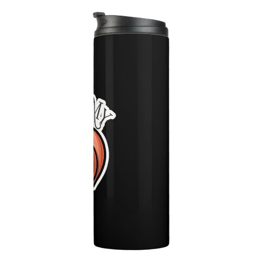 Kus mijn perziken Grappig fruit Thermosbeker (Geroteerd rechts)