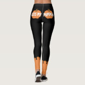Kus mijn pompoen grappig Halloween Leggings (Achterkant)