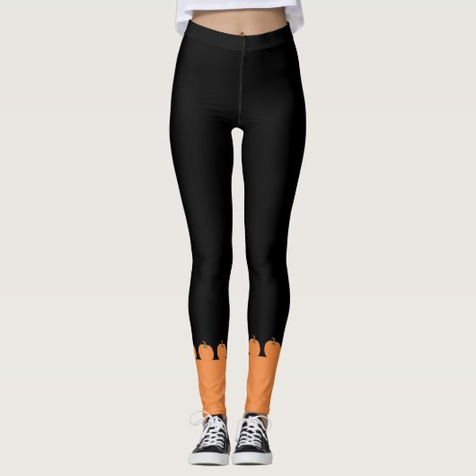 Kus mijn pompoen grappig Halloween Leggings (Voorkant)