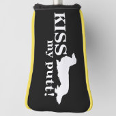 Kus Mijn Putt Cheeky Lang Haar Dachshund Gift Golfheadcover (Draai 90)