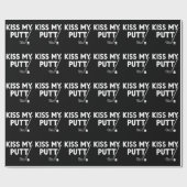 Kus Mijn Putt Golf Grappige Grappen Sarcasische Go Cadeaupapier (Vlak)
