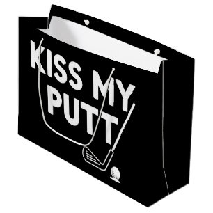 Kus Mijn Putt Golf Grappige Grappen Sarcasme Golfe Groot Cadeauzakje