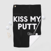 Kus Mijn Putt Golf Grappige Grappen Sarcastische G Golfhanddoek (Insitu)