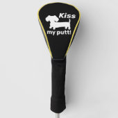 Kus mijn Putt Grappige Golf Hoofddeksel Golfheadcover (Voorkant)