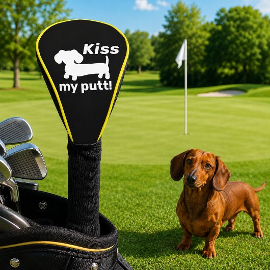 Kus mijn Putt Grappige Golf Hoofddeksel Golfheadcover